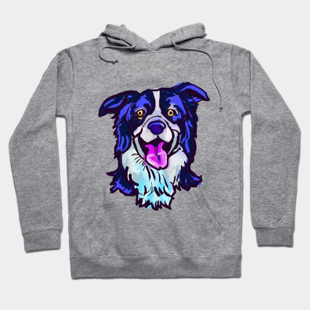 The happy Border Collie Love of My Life Hoodie by lalanny